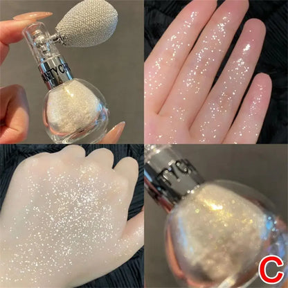 Glitter Spray Highlighter Powder Diamond High Gloss Air Bag Powder Fragrance Shiny High Light Glitter Face Body Makeup Cosmetics