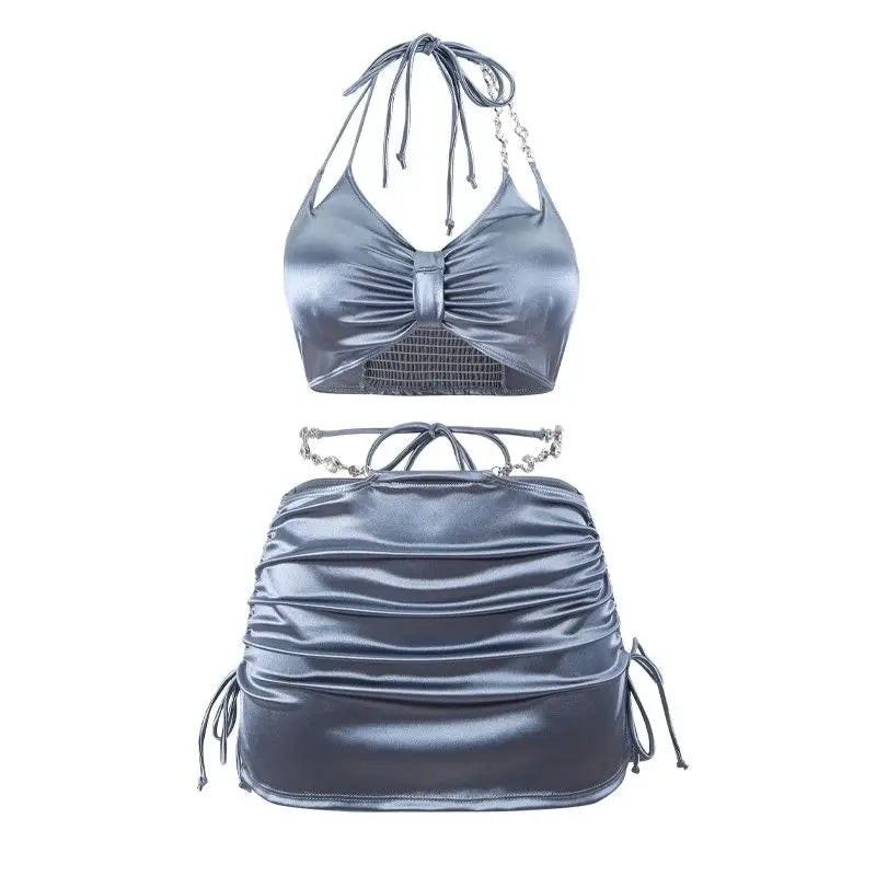 New Quick-drying Clothes for Women Super Fairy Hot Girl High-end Autumn and Winter Spring Swimming Three-piece Set