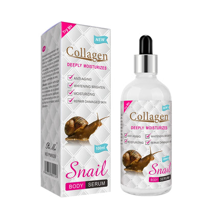 100ml Snail Collagen Body Serum Brighten Lotion Moisturizing Repair Damaged Skin Serum Liquid PM6926