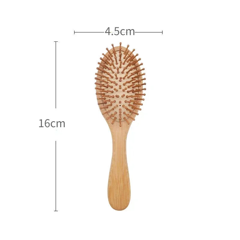 1PC Hair Loss Massage Brush Hair Brushes Combs Scalp Wood Comb Healthy Paddle Cushion Bamboo Comb Hair Care Healthy Professional